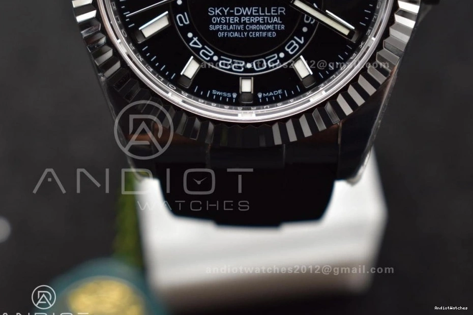 A23J 1:1 1106 336239 Best WrinkleFree SS Black Weight) (Gain ZF on Sky-Dweller Oysterflex Edition Dial Strap 0824